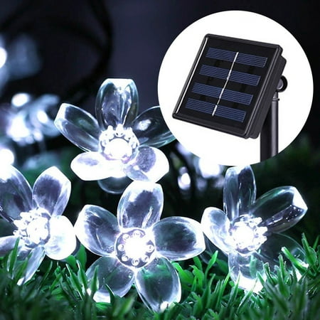 

Solar Powered Cherry Flowers Lights Garden Outdoor Yard Lawn Lamp Decor