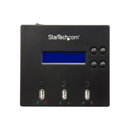 StarTech.com - 1:2 USB 2.0 Flash Drive Duplicator and Eraser - Black