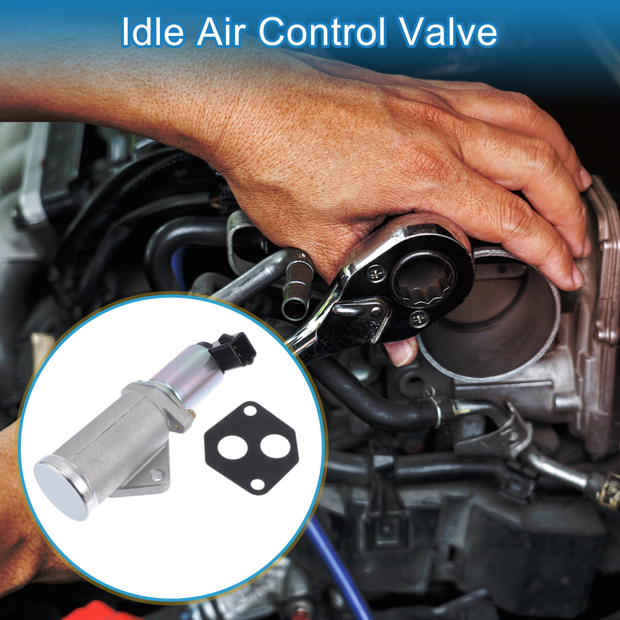 Unique Bargains Car Idle Air Control Valve for Ford F-150 1986-1993 Replace No.17119297 IACV Idle Motor Idle Air Control Valve for Stable Engine Operation