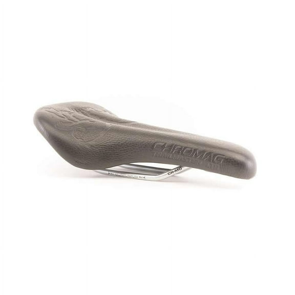 Chromag Trailmaster LTD Saddle: Oiled Leather Cover Black