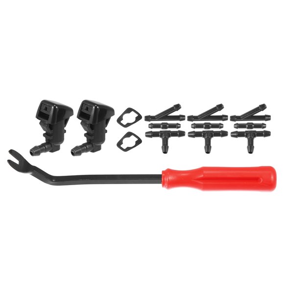 Unique Bargains 12pcs Front Windshield Wiper Washer Nozzle Spray Jet Kit 8S4Z17603AA for Ford Focus 2008 2011 for Ford Edge 2007-2011