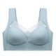 thumbnail image 1 of Ropa interior de una pieza con copa fija y espalda hermosa para mujer, sujetador para dormir anti-correr y sin dejar rastro con encaje en la espalda hermosa para mujer, 1 of 1