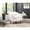 White, variant on Blue Textured Fabric + Pocket Coils - Soft Touch, Comfortable Rest in Primary Room