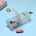 thumbnail image 4 of 7-Day Portable Pill Organizer with 8 Compartments, Weekly Travel Pill Box for Fish Oil Supplements Medication Management, Detachable Design, 4 of 6