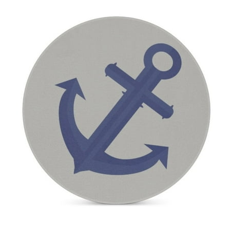 

Coasters For Drinks Gray Blue Nautical Anchor Absorbent Coasters Decorative Coffee Table Coaster Decor Desk Vintage Coasters 4 In