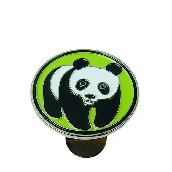 Marqueurs de Balles de Golf Motif Panda Design Unique Articles de Sport Pince à Chapeau Fournitures Réutilisables Accessoires de Golf Cadeau d'Anniversaire Articles de Sport