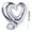 Silver, variant on Fmbmuo 18 Inch Red Heart Shaped Aluminum Foil Balloon, Wedding Decoration Wedding Valentine'S Day Aluminum Foil Heart Balloon