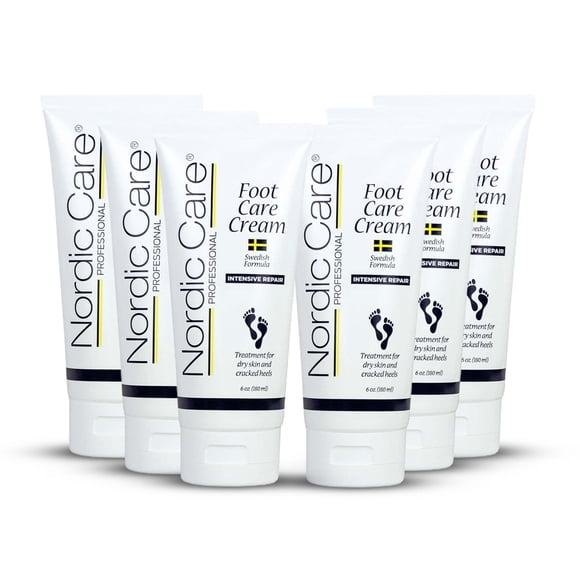 Crema para el cuidado de los pies Nordic Care: repara e hidrata los talones secos y agrietados. Crema de urea al 10% trata los pies muy secos, talones agrietados y eliminación de callos. Hipoalergénic