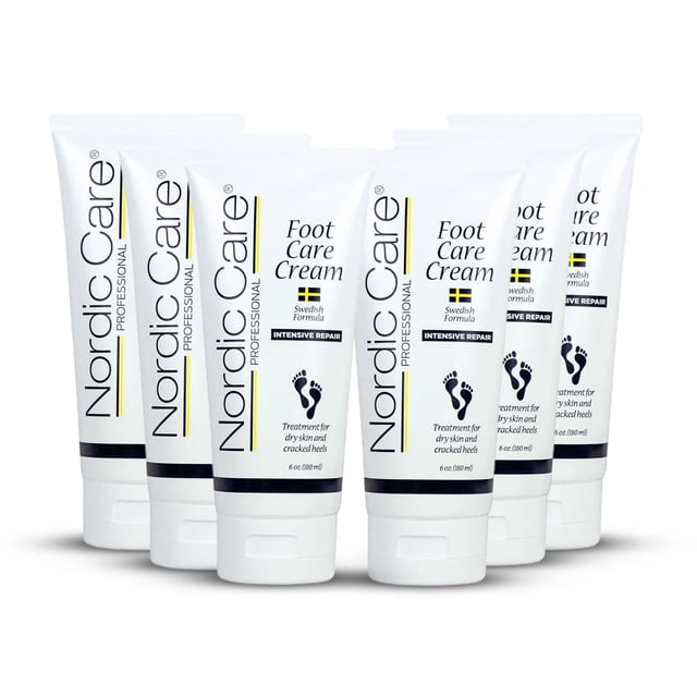 Crema para el cuidado de los pies Nordic Care: repara e hidrata los talones secos y agrietados. Crema de urea al 10% trata los pies muy secos, talones agrietados y eliminación de callos. Hipoalergénic