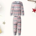 thumbnail image 4 of Matching Suits For Family Christmas Snowflake Elk Printed Family look Daily Suit Long Sleeved Top Pants Family 2PCS Pajama Set, 4 of 5