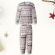 thumbnail image 1 of Disfraz Premium Conjunto de pijama familiar de 2 piezas, ropa de dormir informal de estilo navideño (blanco niño-2T) Cgtredaw Blanco T 2-3 años Única para Unisex, 1 of 6