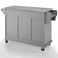 thumbnail image 4 of Crosley Furniture Stainless Steel Metal Top Kitchen Cart in Gray/Chrome, 4 of 11