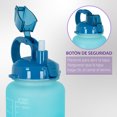 thumbnail image 4 of Botella de agua Onof  BAP-2.2L 2.2 Litros Termo de agua Azul Morado con Marcador de Tiempo, 4 of 9