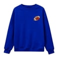 thumbnail image 5 of WCJM Women's Hoodless Sweatshirt Casual Crewneck Football Sweatshirt for Women Embroidered Long Sleeve Fan Top, 5 of 7