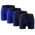 thumbnail image 6 of 4PK Performance Mens Boxer Briefs Polyester Underwear Size Small, Medium, Large, XL & XXL, 6 of 11