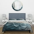 thumbnail image 3 of Designart "Dahlia Flowers in Blue and White Hues I" Floral Dahlia Bedding Covert Set - Dahlia Blue Floral Bed Set With 1 Sham, 3 of 6