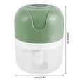 thumbnail image 2 of Garlic Chopper 250ml USB Rechargeable Mini Food Processor with Stainless Steel Dice Ginger Pepper Fruit Onion Vegetable Meat Vegetable Baby Food, 2 of 7