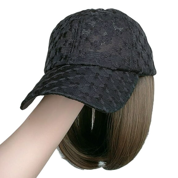 BQBQERT Fashion Wigs Hair Baseball Hat Breathable Decorative Wigs Hat for Fast Hairstyle