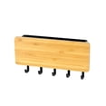 thumbnail image 3 of Organizador Estante de almacenamiento trasero de puerta de madera Colgador de llaves Gancho de pared pequeño decorativo (NO 2) JShteea Libre de BPA, 3 of 7