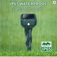 thumbnail image 2 of Solar-powered mole repellent, 4 packs of snake and skunk repellent, for yards, 50 waterproof ultrasonic deterrent stake, get rid of rabbits, groundhogs, voles, chipmunks, deer, and peccaries, for law, 2 of 5