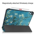 thumbnail image 5 of Case for Apple iPad 10th Generation 10.9 Inch Case 2022, PU Leather Thin Slim Lightweight Trifold Shell Corner Protection Smart Folio Cover with Auto Sleep/Wake and Support Pencil Holder, Flower, 5 of 10