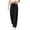 *Black, variant on ClodeEU Women Drawstring Elastic Waist Wide Leg Sweatpants,Casual Loose Pants Beige,Women's Plus L
