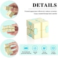 thumbnail image 3 of Infinity Cube Fidget Toy, Magic Cube Stress and Anxiety Relief Puzzle Accessorys Portable Children's Fingertips Decompress Square for Adults and Kids (Pink), 3 of 7