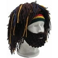 thumbnail image 5 of YEKEYI Creative Barbarian Knit Beard Hat Funny Knit Hat Wig Beanie Hat Facemask Removable Beard, 5 of 9