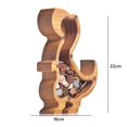 thumbnail image 2 of Animal De Madera Personalizada, Hucha De Moneda De Animal Para Niñas Y Niños, Adorno De Regalo Personalizado De Cumpleaños De Navidad Único Minnieouse HA045179-02, 2 of 6