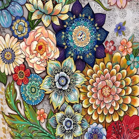 DIY 5D Diamond Painting Kit (For Adults) Diamond Painting "Mandala" - Full Diamond Crystal Rhinestone Embroidery Craft Kit, Can Be Used As Gift, Wall Decoration