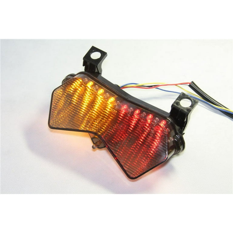 HTT Motorcycle Smoke Lens LED Tail Light For Kawasaki Ninja