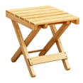 thumbnail image 4 of LEEYNEER Wooden Folding Table Portable Small Foldable Side Coffee Outdoor, 4 of 8