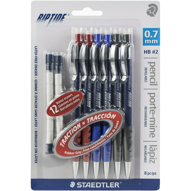 Riptide Crayons Automatiques avec Recharges de Gomme 8/paquet-