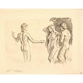 thumbnail image 3 of Joakim Skovgaard 14x12 Black Modern Framed Museum Art Print Titled - Adam and Eve Are Tempted by the Snake (1902 - 1903), 3 of 5