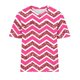 thumbnail image 4 of Fiudx Ofertas Flash Del Día Camiseta de Manga Corta con Cuello Redondo y Estampado a Rayas Informal a La Moda para Mujer, 4 of 4