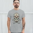 thumbnail image 3 of Tee Hunt Calavera Sugar Skull T-Shirt Mexican Day of The Dead Dia de Muertos Men's Tee, Gray, X-Large, 3 of 5