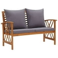 thumbnail image 6 of vidaXL 4 Piece Patio Lounge Set with Cushions Solid Acacia Wood, 6 of 12