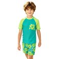 thumbnail image 4 of Toddler Boy Outfits Graphic Print Short Sleeve Crew Neck T-Shirt Top And Shorts 2 Piece Beach Wear Baby Boys' Clothing Sets Size 3-4 Years, 4 of 6