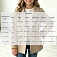 thumbnail image 4 of BXJX Girls Peacoats Size 10-12, Long Sleeve Casual Lapel Collar Double Reasted Kids Mid-length Outerwear, 4 of 9
