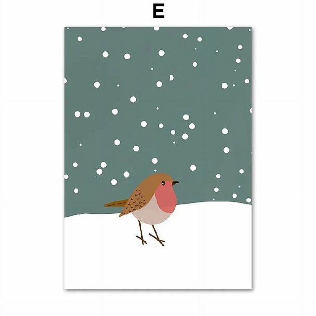 Carteles minimalistas de Navidad para decoración del hogar, impresiones en lienzo, galería de pintura, arte de pared nórdico, sala de estar, vacaciones modernas