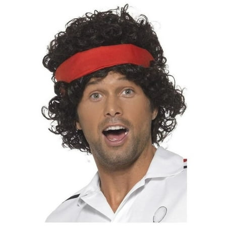 Eighties Tennis Player Wig Adult Costume Accessory