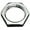 Nut-silver, variant on Brass Hex Lock Nuts Pipe Fitting Flange nut 1/8" 1/4" 3/8" 1/2" 3/4" 1" BSP Female Thread Hexagonal shank cap