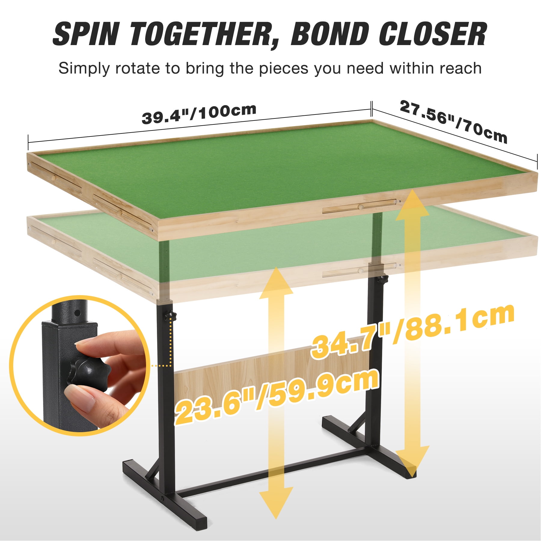 FUNTOK 2000 Pieces Puzzle Table with 6 Drawers, Adjustable Jigsaw Table in Height Angle Upgraded Stability Easy Sorting for Adults