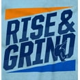 thumbnail image 2 of Rise and Grind Skateboarding Quote Men's Big & Tall Crewneck Graphic Tee Brisco Brands 4X, 2 of 4