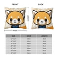 thumbnail image 4 of Aggretsuko Throw Pillow Cover Decoration Pillow Case Cushion for Home Sofa Couch 20"x20", 4 of 8