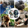 thumbnail image 5 of piezas de camiseta de verano para perros, camiseta de estilo hawaiano para perros, camiseta para perros estilo vacaciones en la playa, ropa para perros transpirable azul y blanca (talla M), 5 of 5