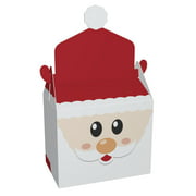Merry Santa Gable Top Gift Boxes - Set of 10