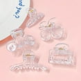 thumbnail image 6 of Hukai Pack of 10 Clear Acrylic Hair Clips Hair Accessories Clear Hair Clip Clear Hair Pins Hair, 6 of 8