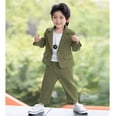 thumbnail image 4 of WOYY Little Boys Formal Suit Long Sleeve Blazer & Pants Wedding Party Outfits, Sizes 5-6Y, 4 of 8