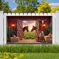 thumbnail image 3 of Rustic Theme Western Banner Farmhouse Party Cowboy Decoration for Western Party Indoor Outdoor Event Farm Theme, 3 of 9